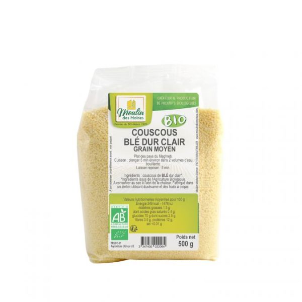 Couscous de blé dur clair