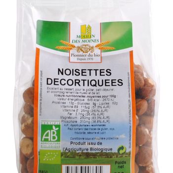 Noisettes décortiquées