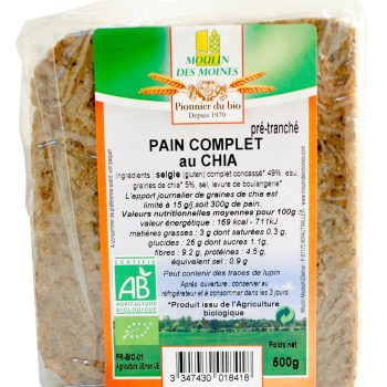 Pain complet chia