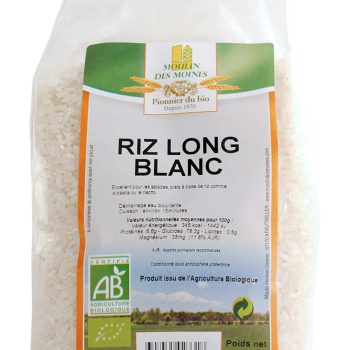 Riz long blanc 1kg bio