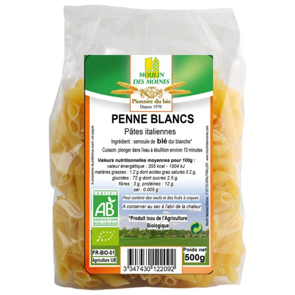 penne blancs 500g