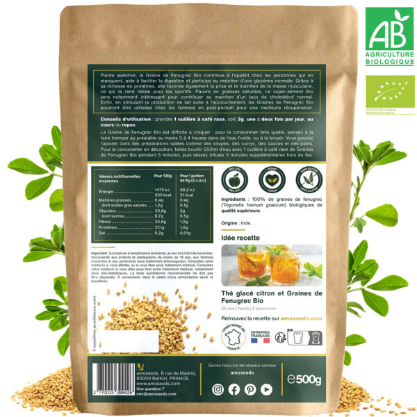 Graines de Fenugrec Bio 500g