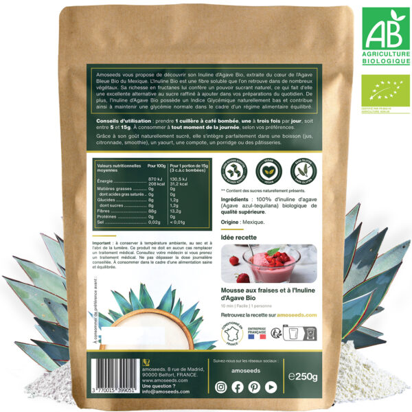 Inuline d'Agave Bio 250g