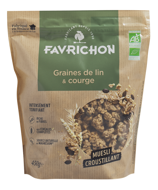 muesli graines de lin courge