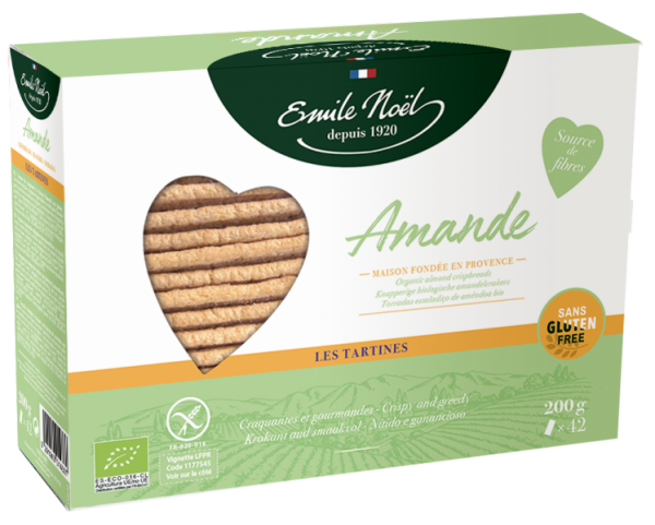 TARTINES SANS GLUTEN À L'AMANDE BIO