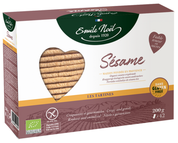 TARTINES SANS GLUTEN AU SÉSAME BIO