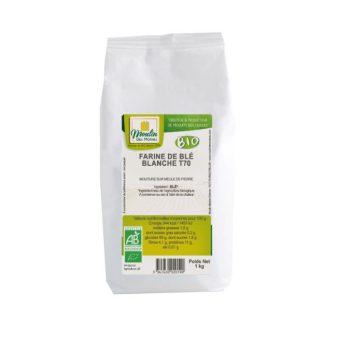 Farine de blé blanche T70 meule de pierre 1kg bio