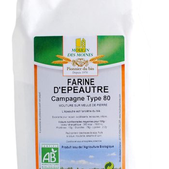 Farine d'épeautre campagne T80 1kg bio