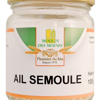 Ail semoule pot en verre 100g bio