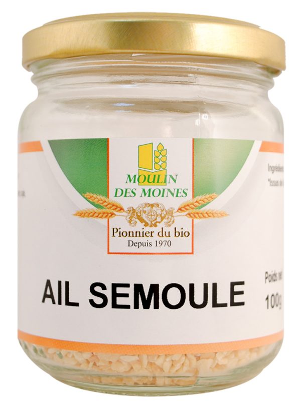 Ail semoule pot en verre 100g bio