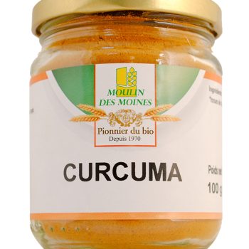Curcuma poudre pot en verre 100g bio