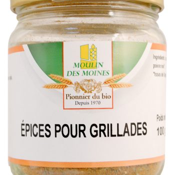 Mélange grillades sans sel pot en verre 75g bio
