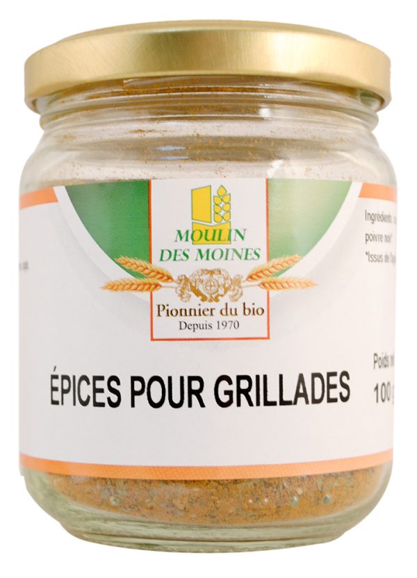 Mélange grillades sans sel pot en verre 75g bio