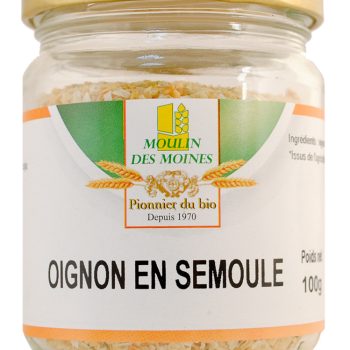 Oignon semoule pot en verre 100g bio