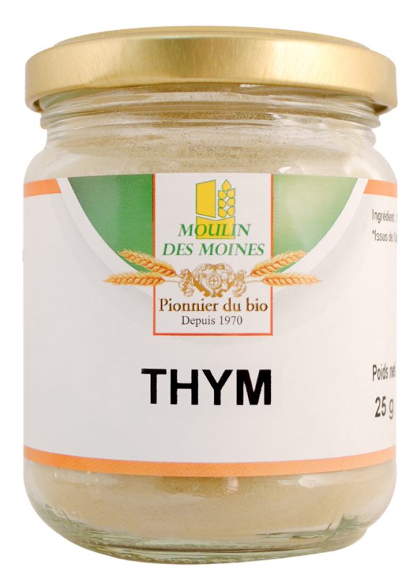 Thym poudre pot en verre 25g bio