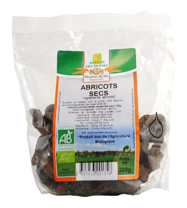 Abricots secs entiers bio - 200g