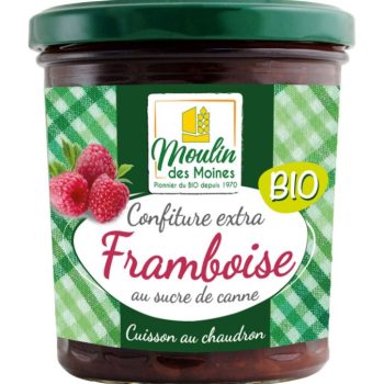 Confiture de framboise sucre de canne 370g bio