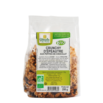 Crunchy d'épeautre chocolat 250g bio