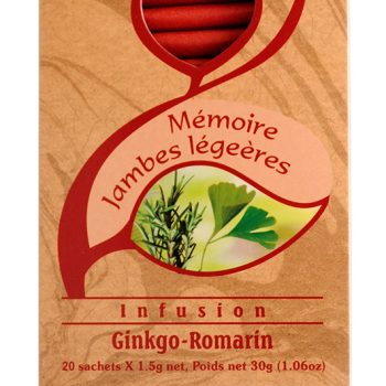 Infusion ginkgo romarin bio
