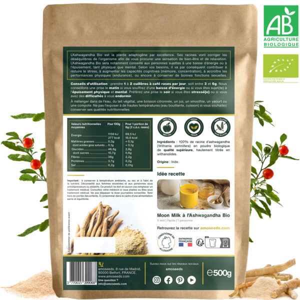 Ashwagandha en Poudre Bio 200g