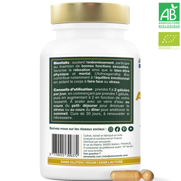 Ashwagandha KSM-66™ Bio, 5% withanolides