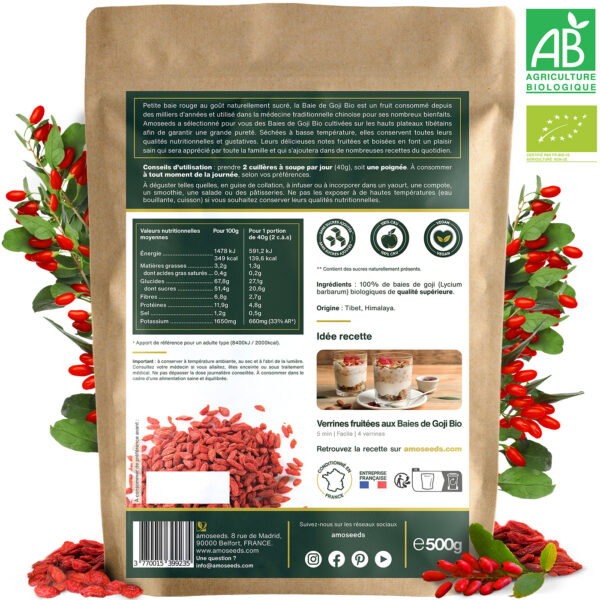 Baies de Goji Bio 500g