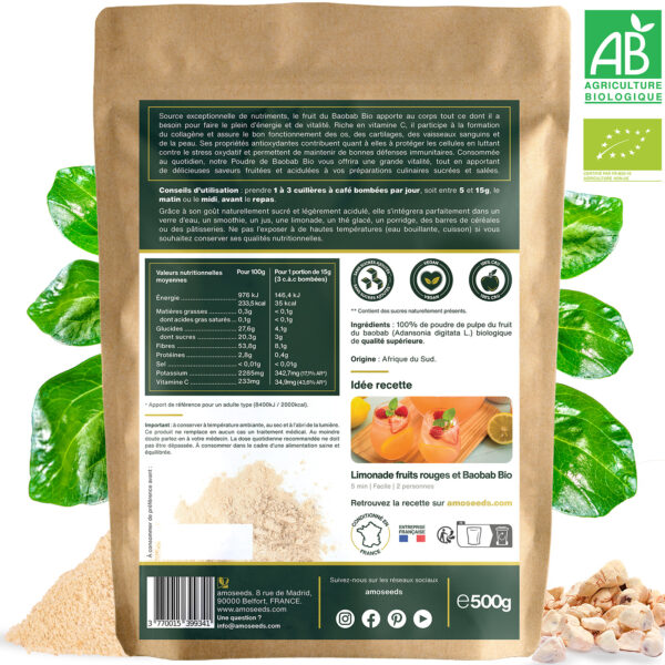 Poudre de Baobab Bio 200g