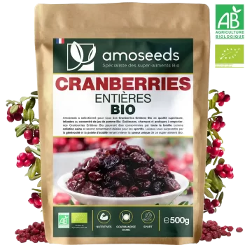 Cranberries Entières Bio 500g
