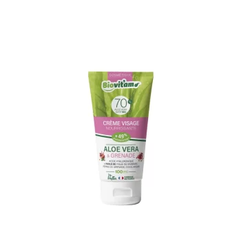 Crème visage Fabuleuse Aloé Véra & Grenade 100ml et 80% bio