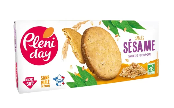 Sablé Sésame réduits en sucre bio 110g