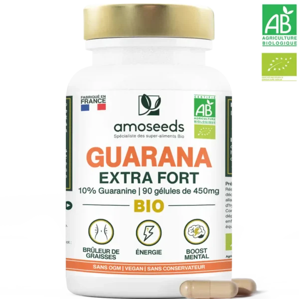 Guarana Natif Bio, 10% guaranine