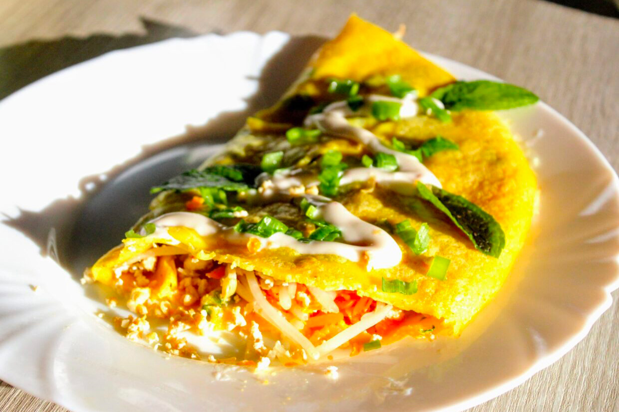 Crêpe salée cambodgienne