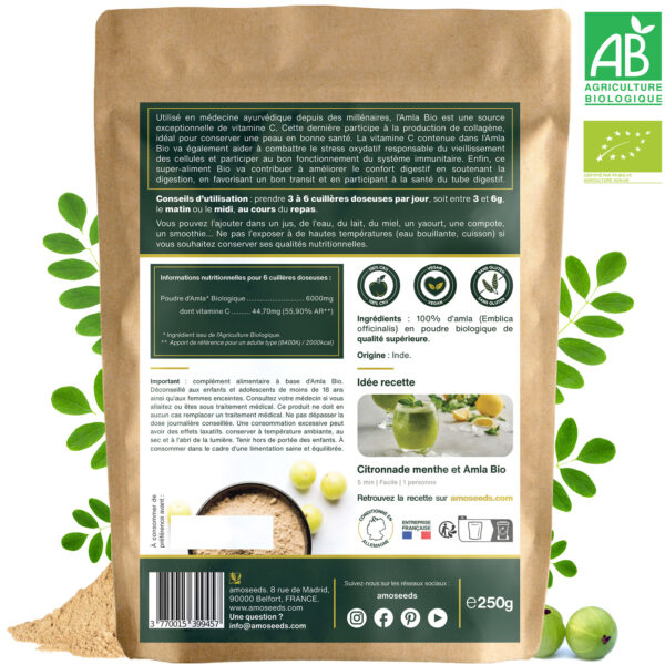 Amla en Poudre Bio 250g