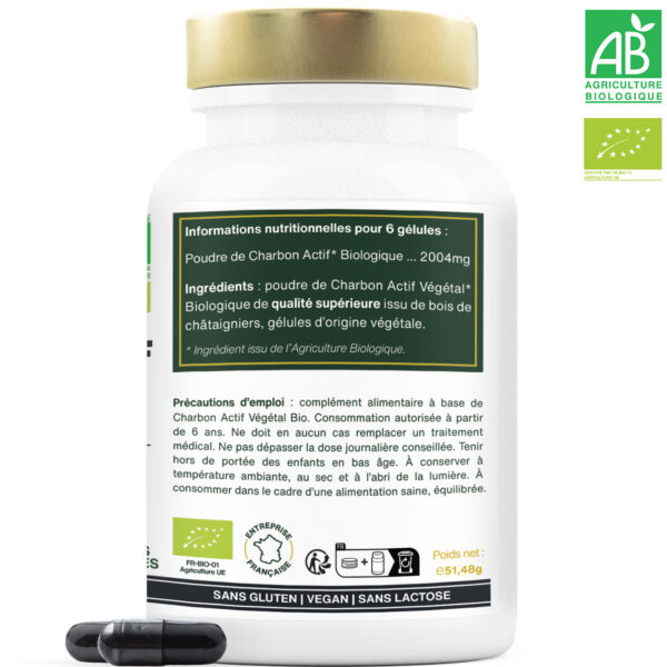 Charbon Actif Végétal Bio