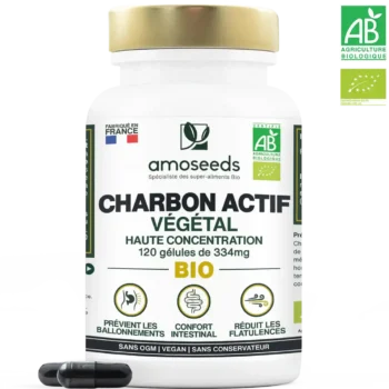 Charbon Actif Végétal Bio | 120 gélules
