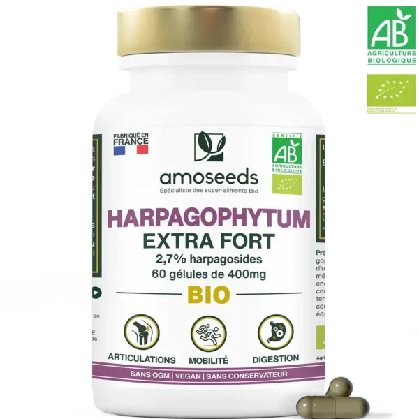 Harpagophytum Bio, Extra Fort, 2,7% Harpagosides | 60 gélules