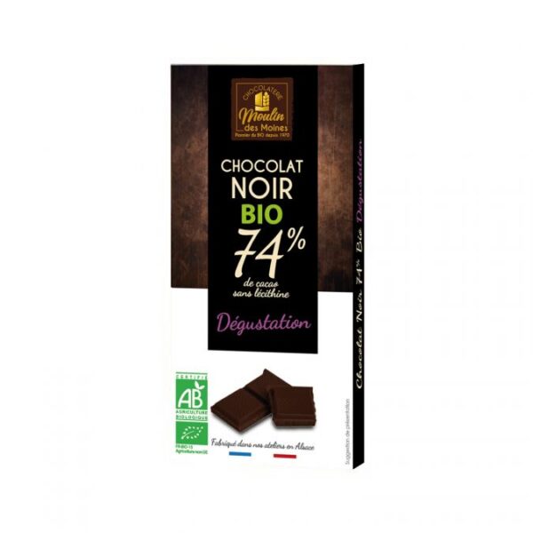 Tablette Chocolat noir 74% bio - 100g